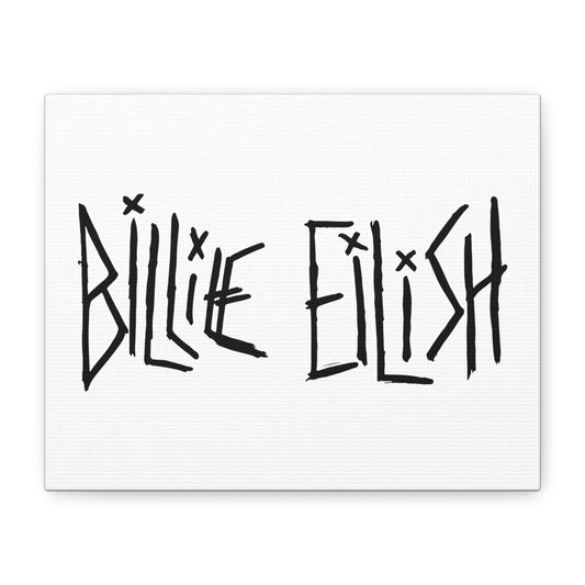 Twisted Ink Font Matte Canvas