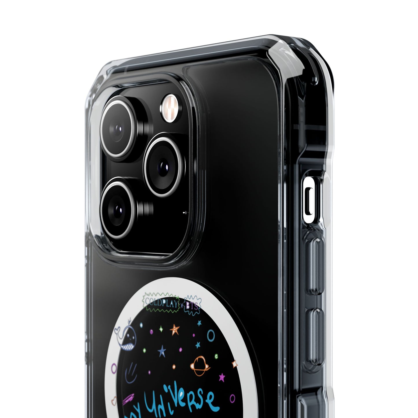 Neon Space Doodles Magnetic Clear Impact case