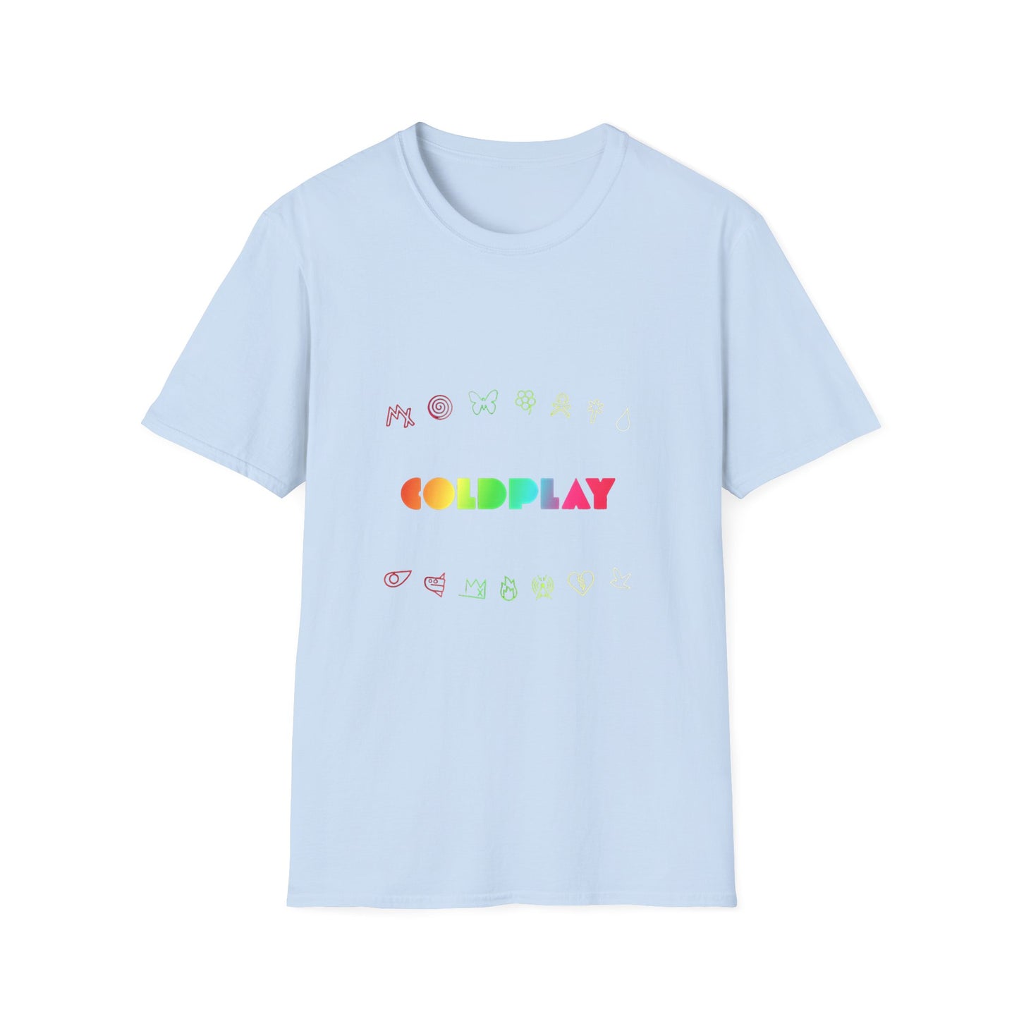 Unisex Softstyle T-Shirt Inspired by Coldplay’s Signage