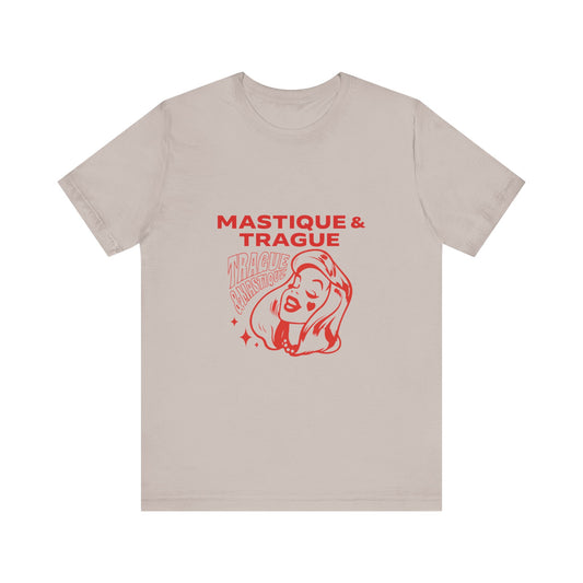 Fierce Femme in Red Unisex jersey short sleeve tee