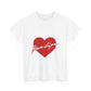 Heartbeat Love Unisex Heavy Cotton Tee