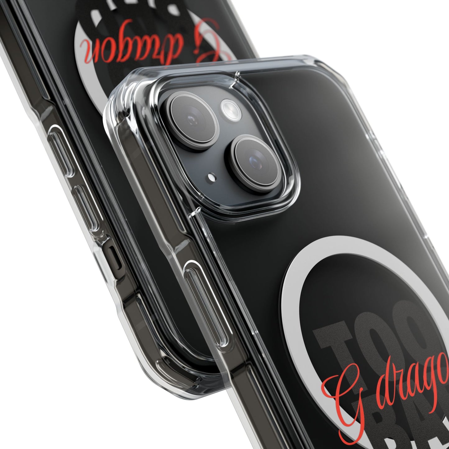 Signature Flame Script Magnetic Clear Impact Case