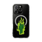 Green Flame Icon Magnetic Clear Impact Case