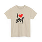 Sketch Love Groove Unisex Heavy cotton Tee