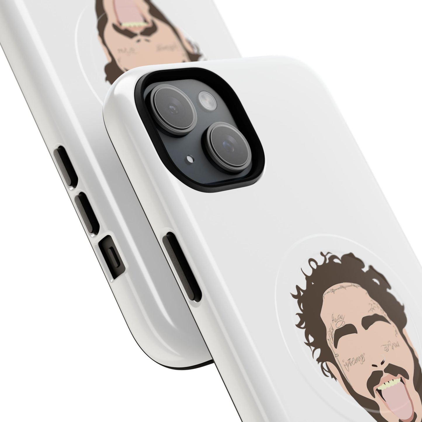 Minimalist Tongue Out Cartoon Face Tough Magnetic Case