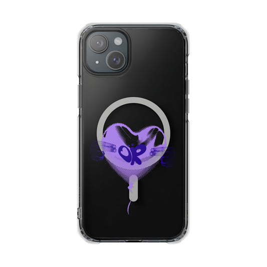 Heart Balloon OR Pop Art Magnetic Clear Impact Case