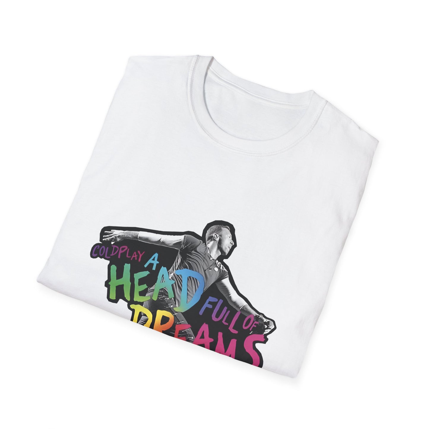 Unisex Softstyle T-Shirt Inspired by Coldplay A Head Full of Dreams Chris