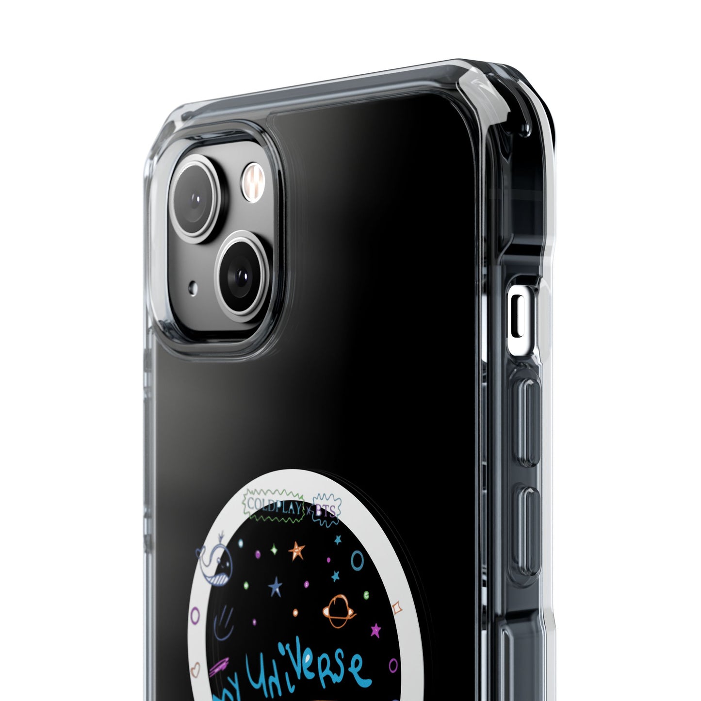 Neon Space Doodles Magnetic Clear Impact case