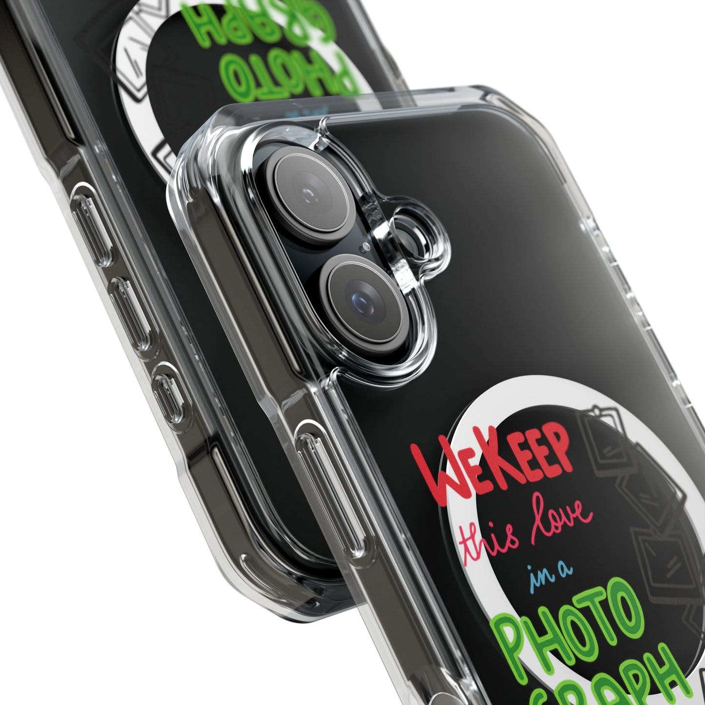 White Paw Print Magnetic Clear Impact Case