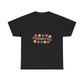 Retro Floral Groove Unisex Heavy cotton tee
