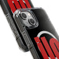 ILO Bold Red Block Magnetic Clear Impact Case