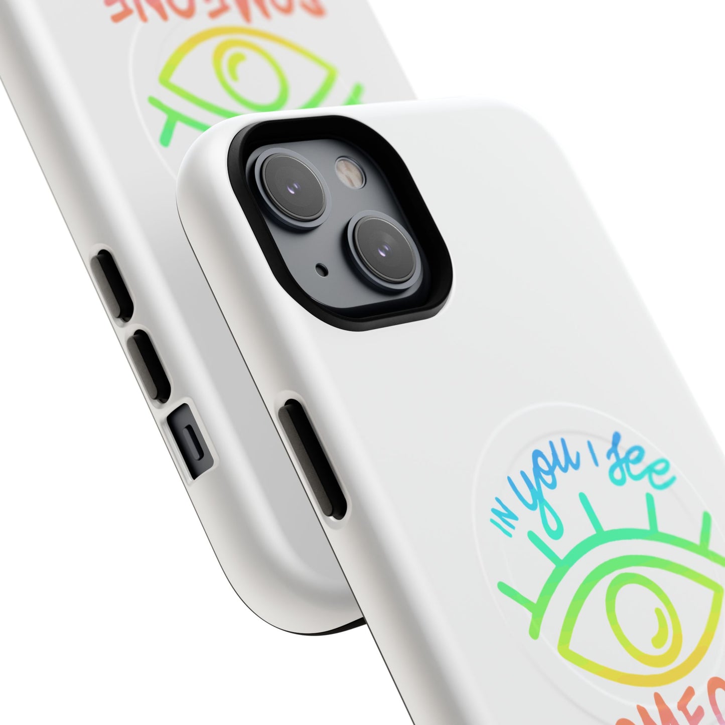 Vibrant Eye and Text Tough Magnetic Case