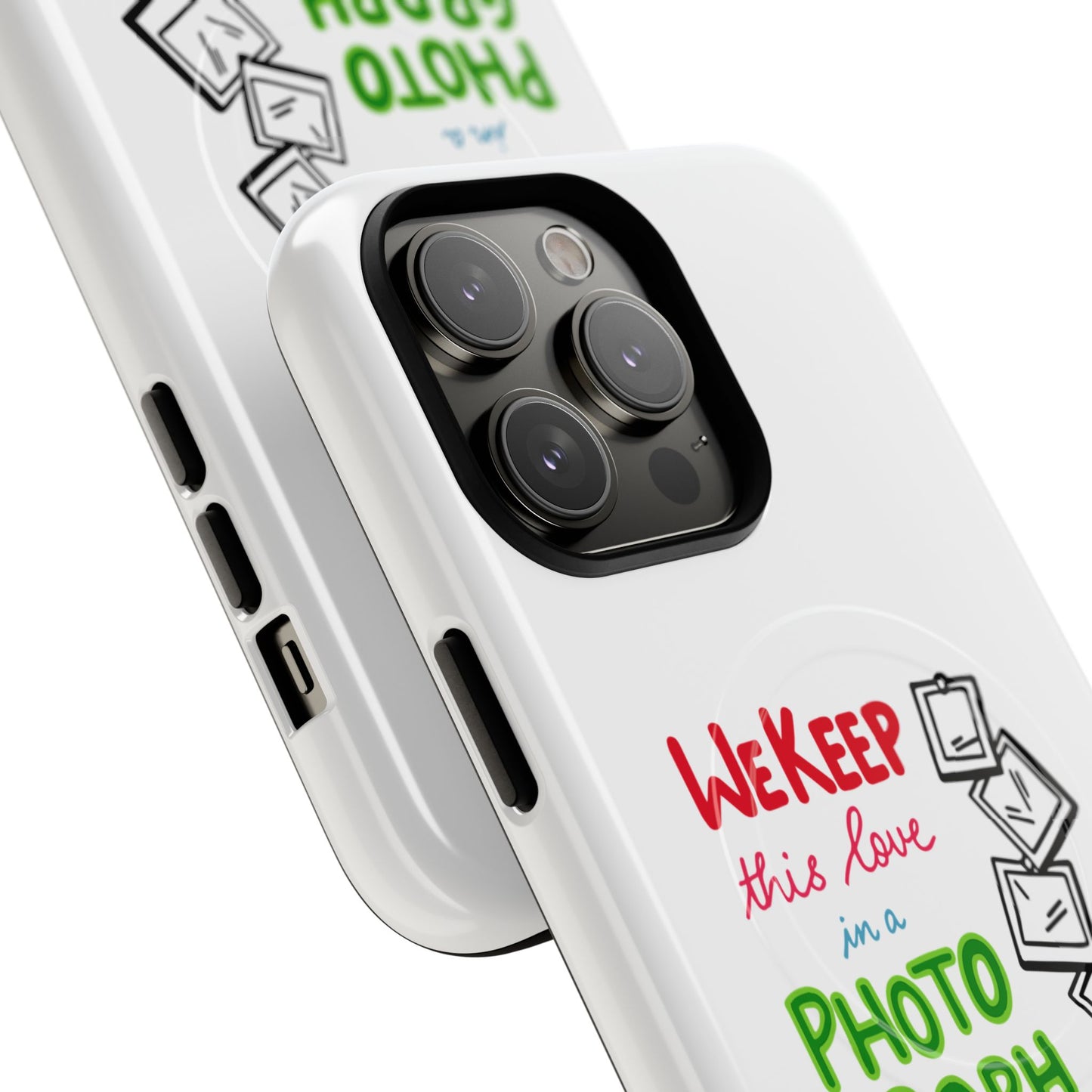 White Paw Print Tough Magnetic case