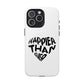 Happier Heart Lettering Tough Magnetic Case