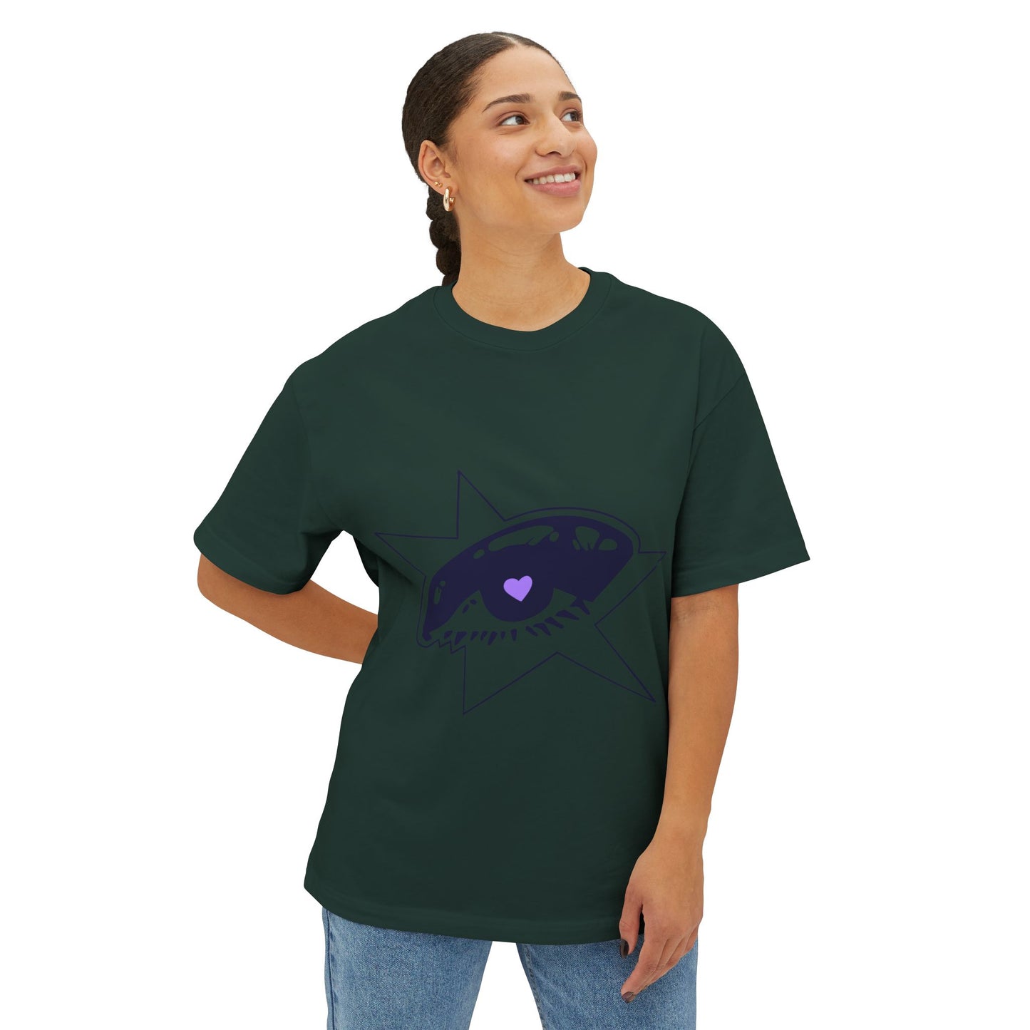 Purple Starry Eye-Oversized Tee