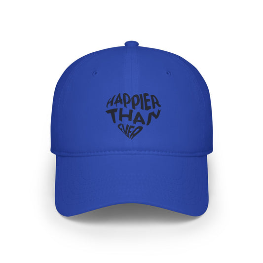Happier Heart Lettering Baseball Cap