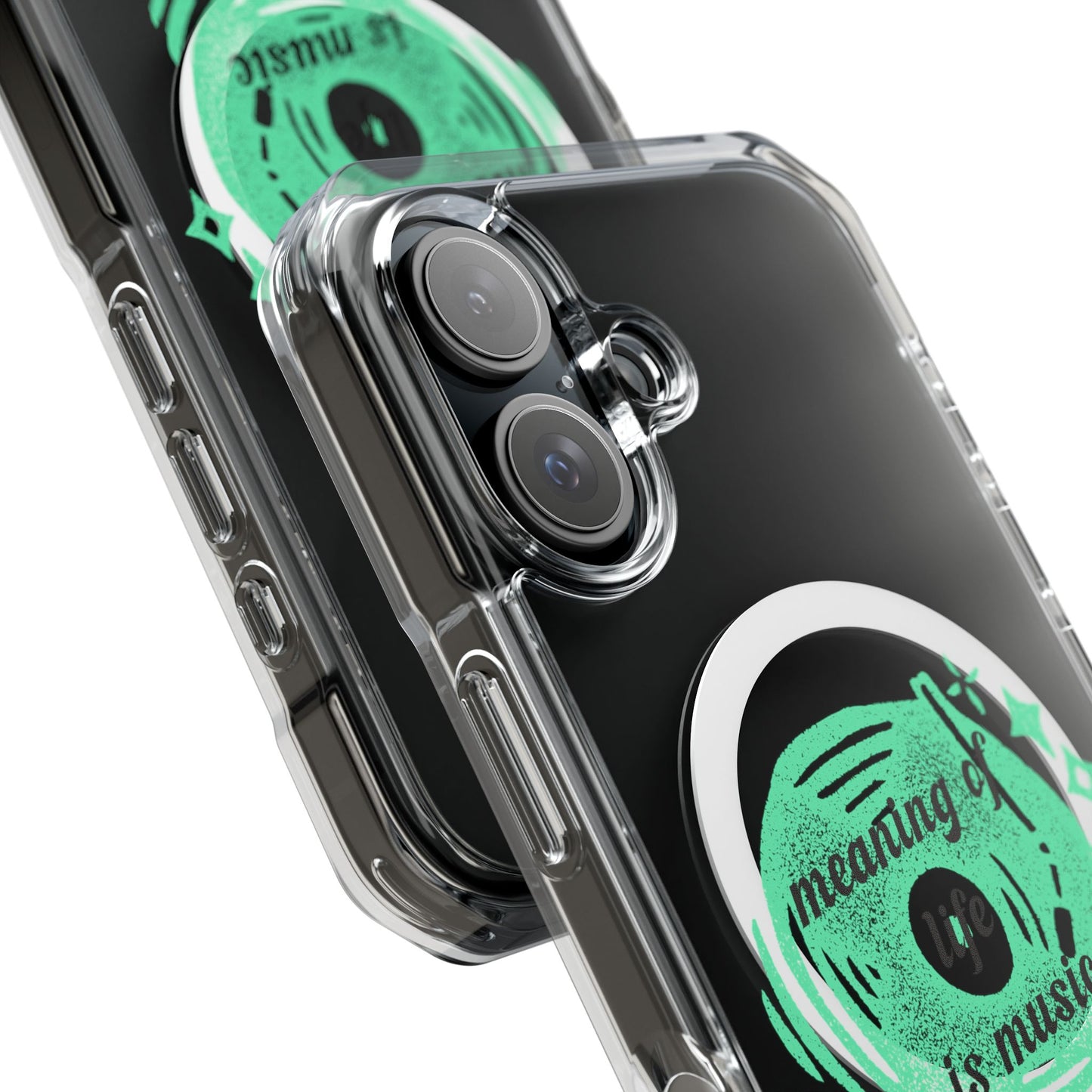 Vinyl Dreams Speak Magnetic clear Impact Case