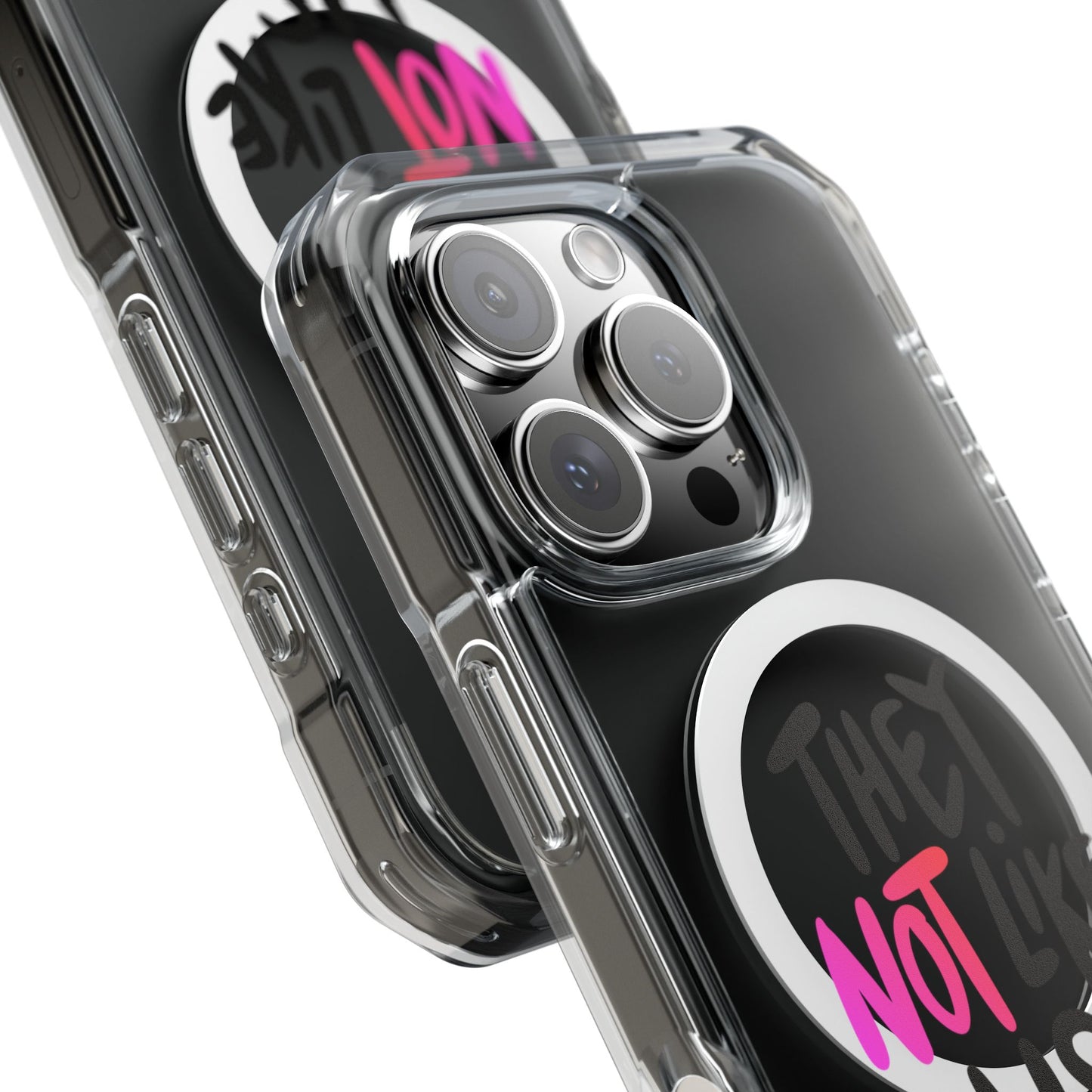 Bold “NOT” Statement Magnetic Clear Impact case