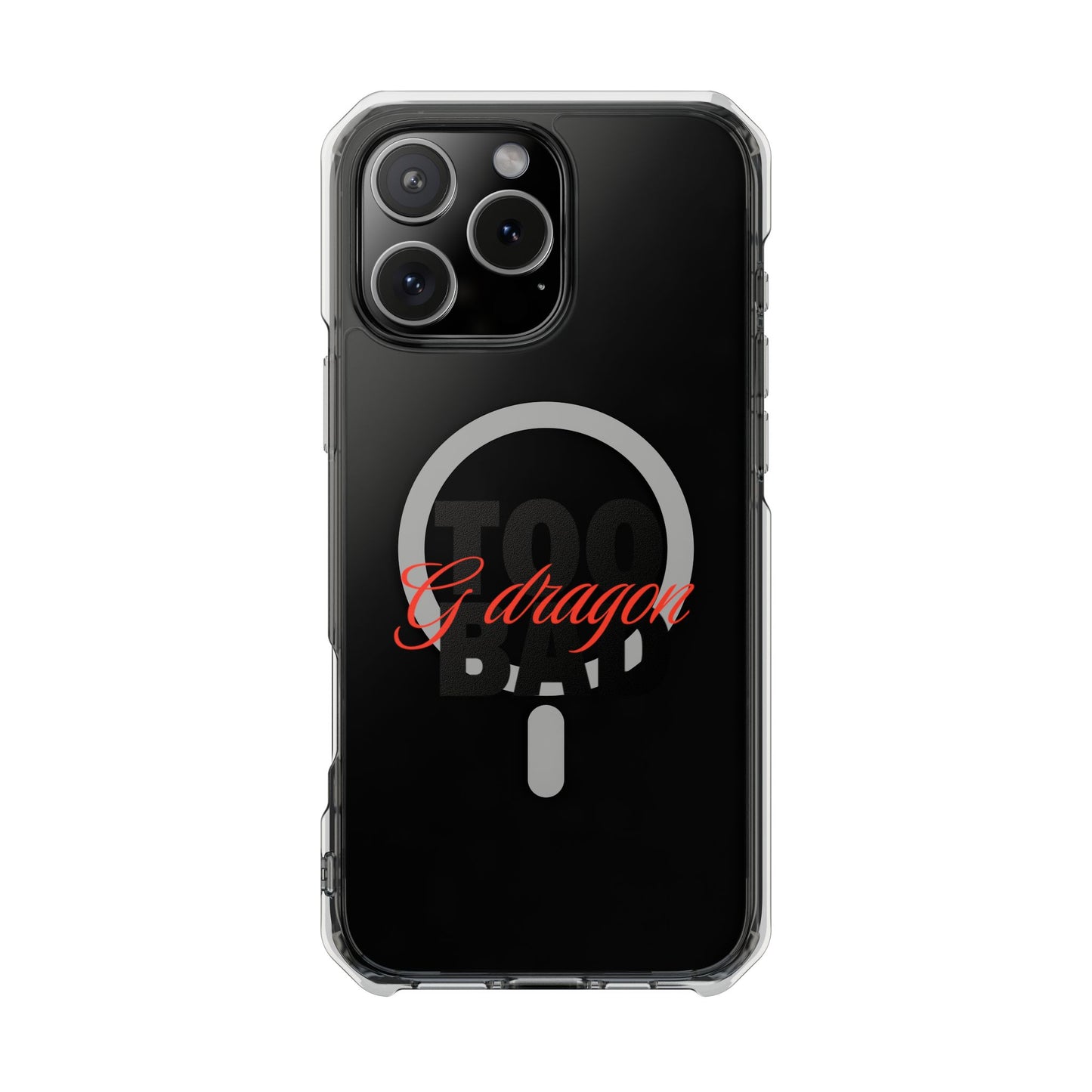 Signature Flame Script Magnetic Clear Impact Case