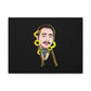 Cartoon Face with Sunflowers Canvas