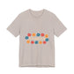 Retro Floral Groove Unisex jersey short sleeve tee