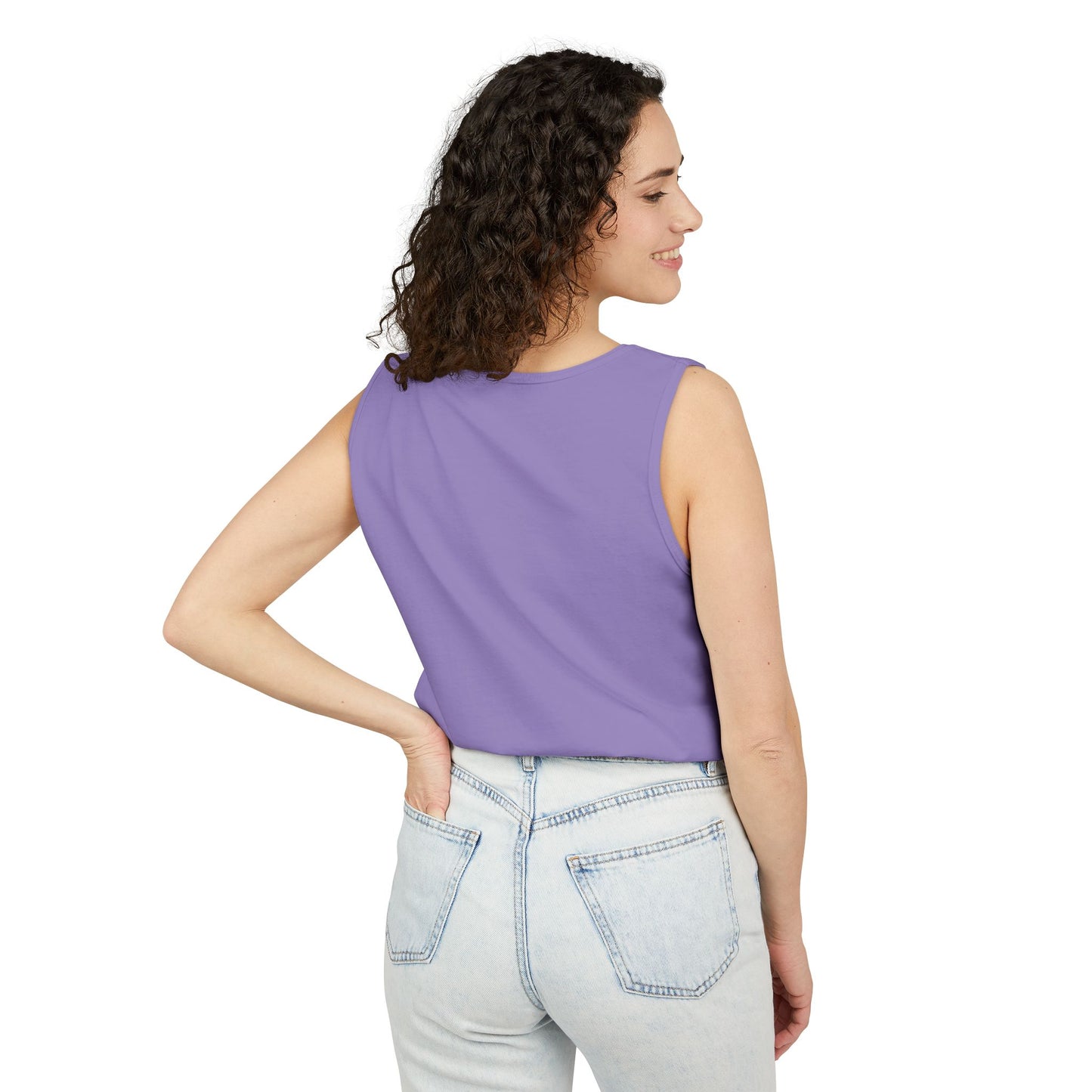 World Tour Bubble Letter-Dyed Tank Top
