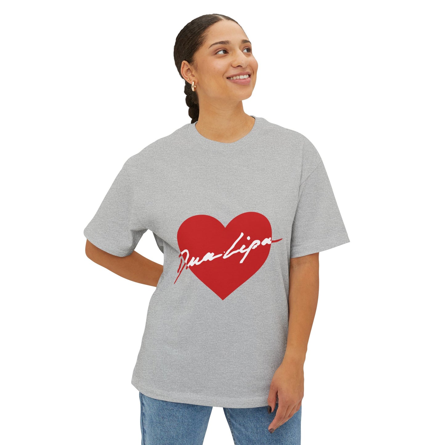 Heartbeat Love Unisex Oversized Boxy Tee