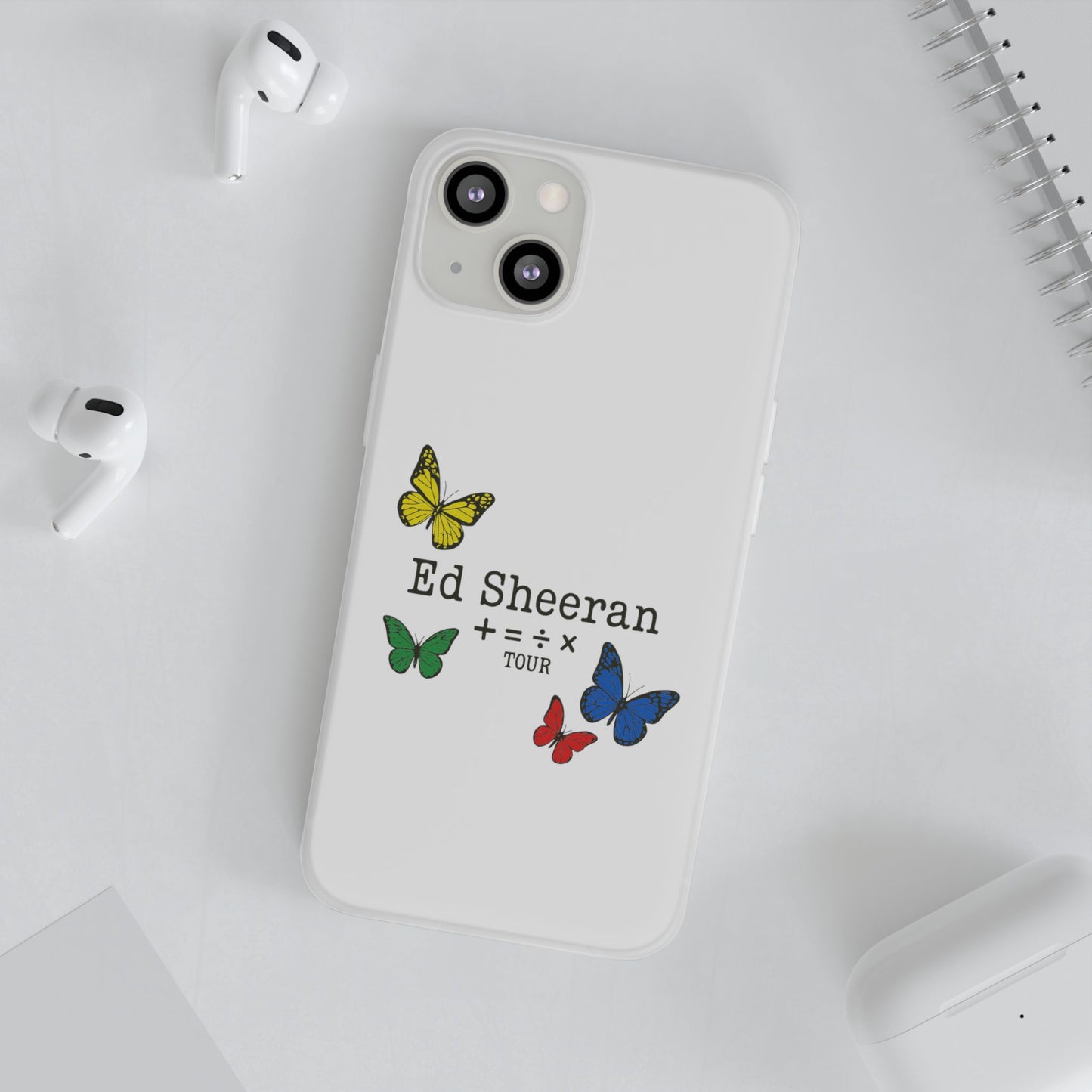 Flexi Case – Ed Sheeran butterfly edition (iPhone X–16 Pro Max)