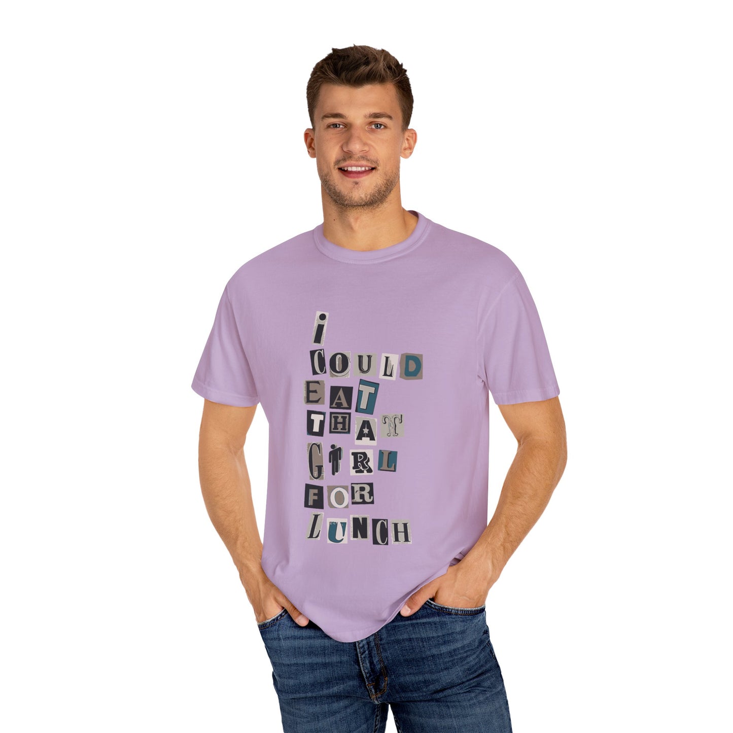 Mixed Message Collage Unisex Dyed T-shirt