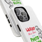 White Paw Print Tough Magnetic case