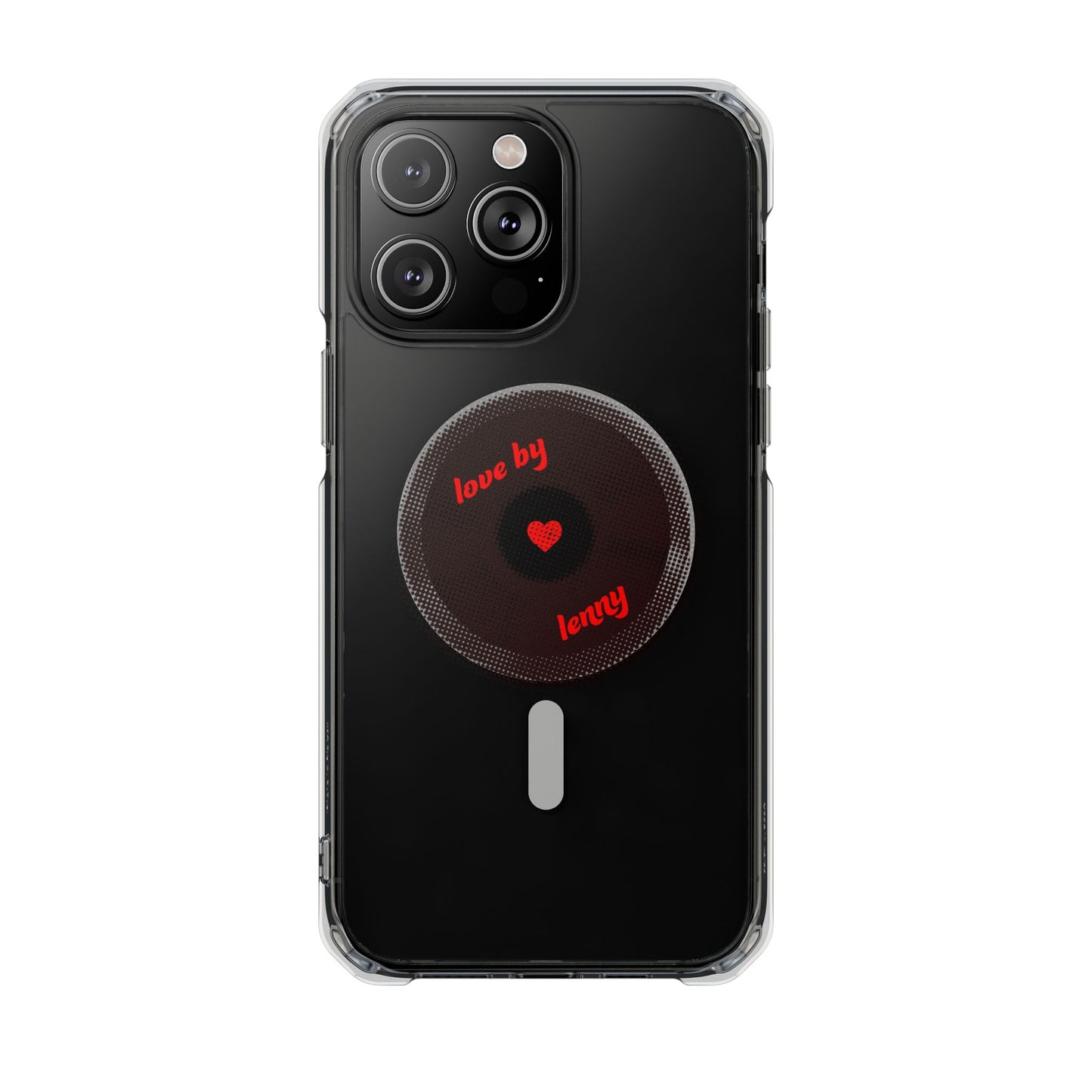 Vinyl Love Spin Magnetic clear Impact case