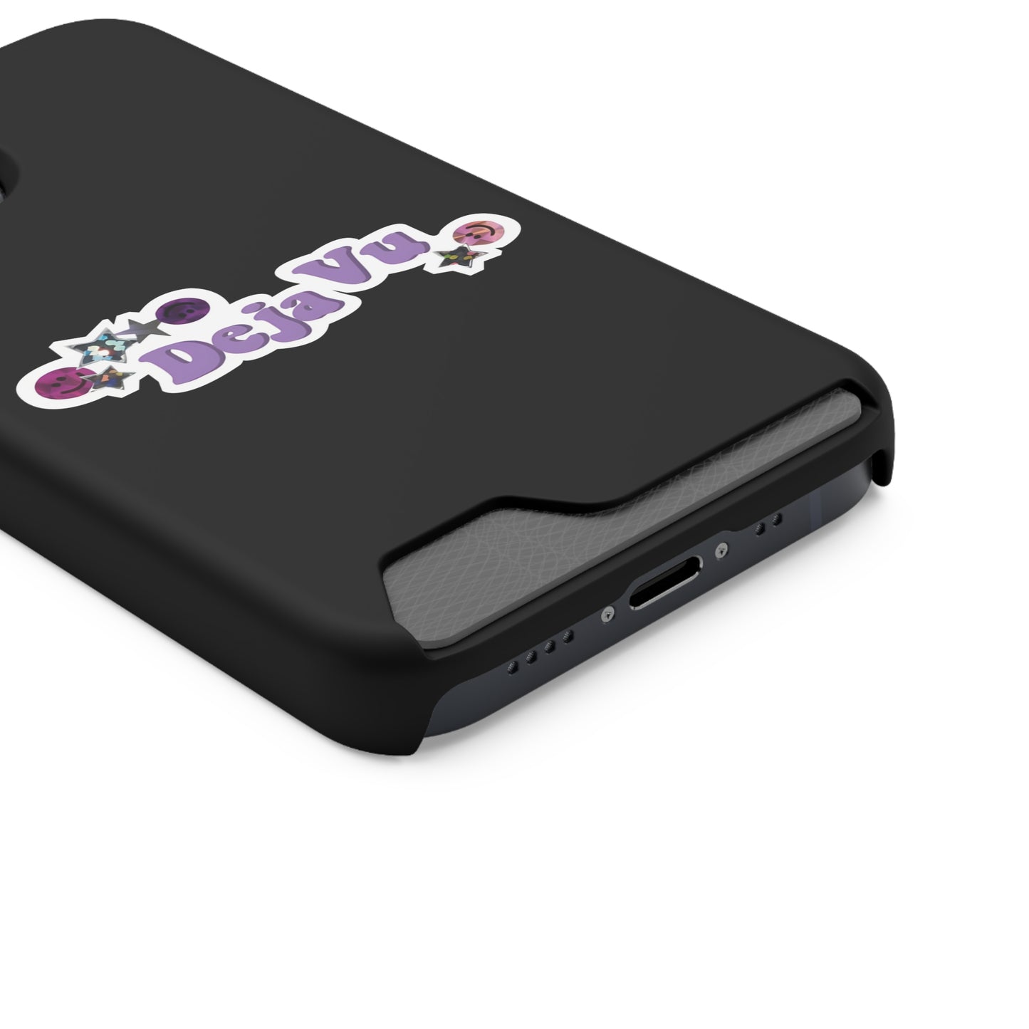 Phone Case + Card Holder For Iphone 13 – Olivia Rodrigo Deja Vu | Black Edition
