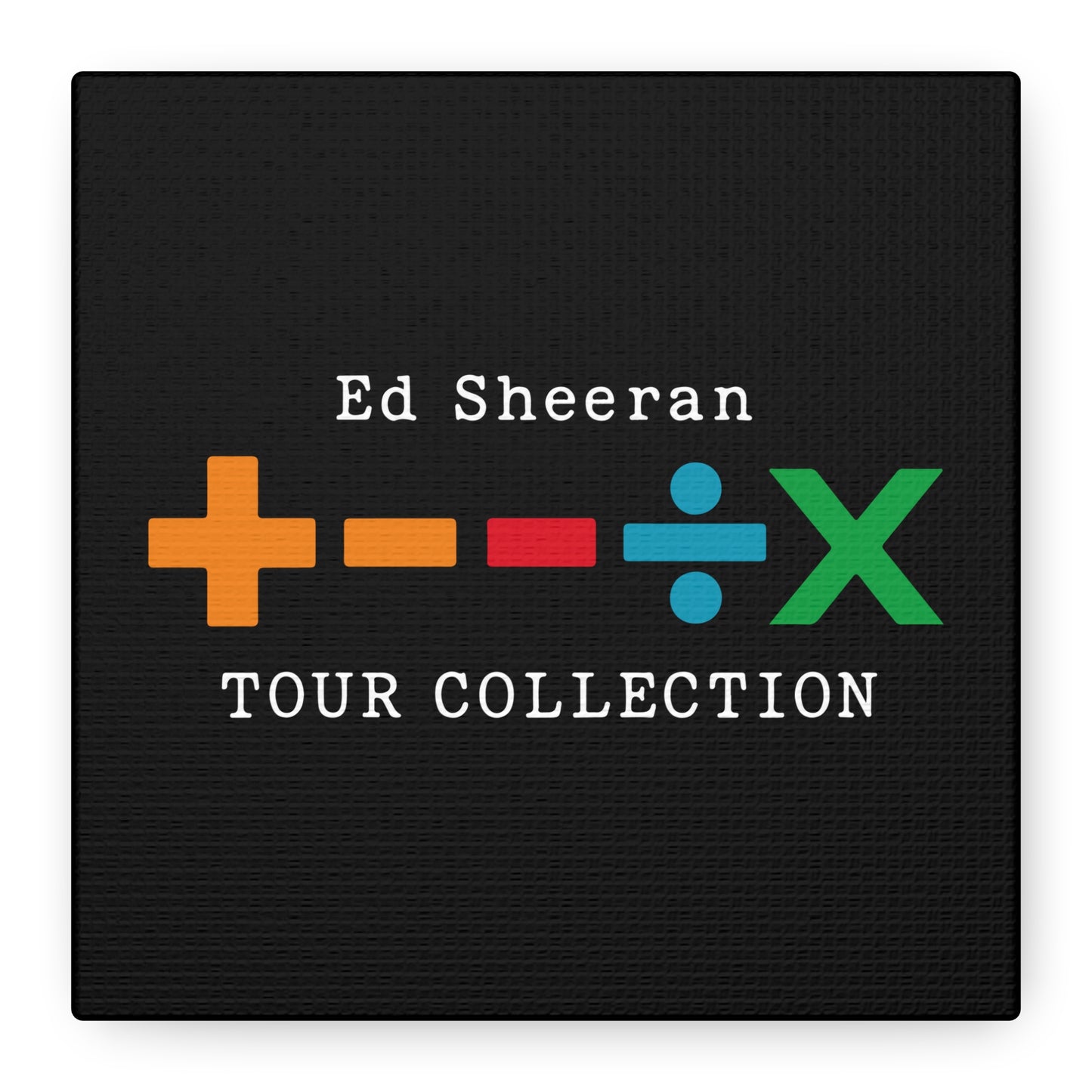 Matte Stretched Canvas, 1.25" Depth – Ed Sheeran Black Edition
