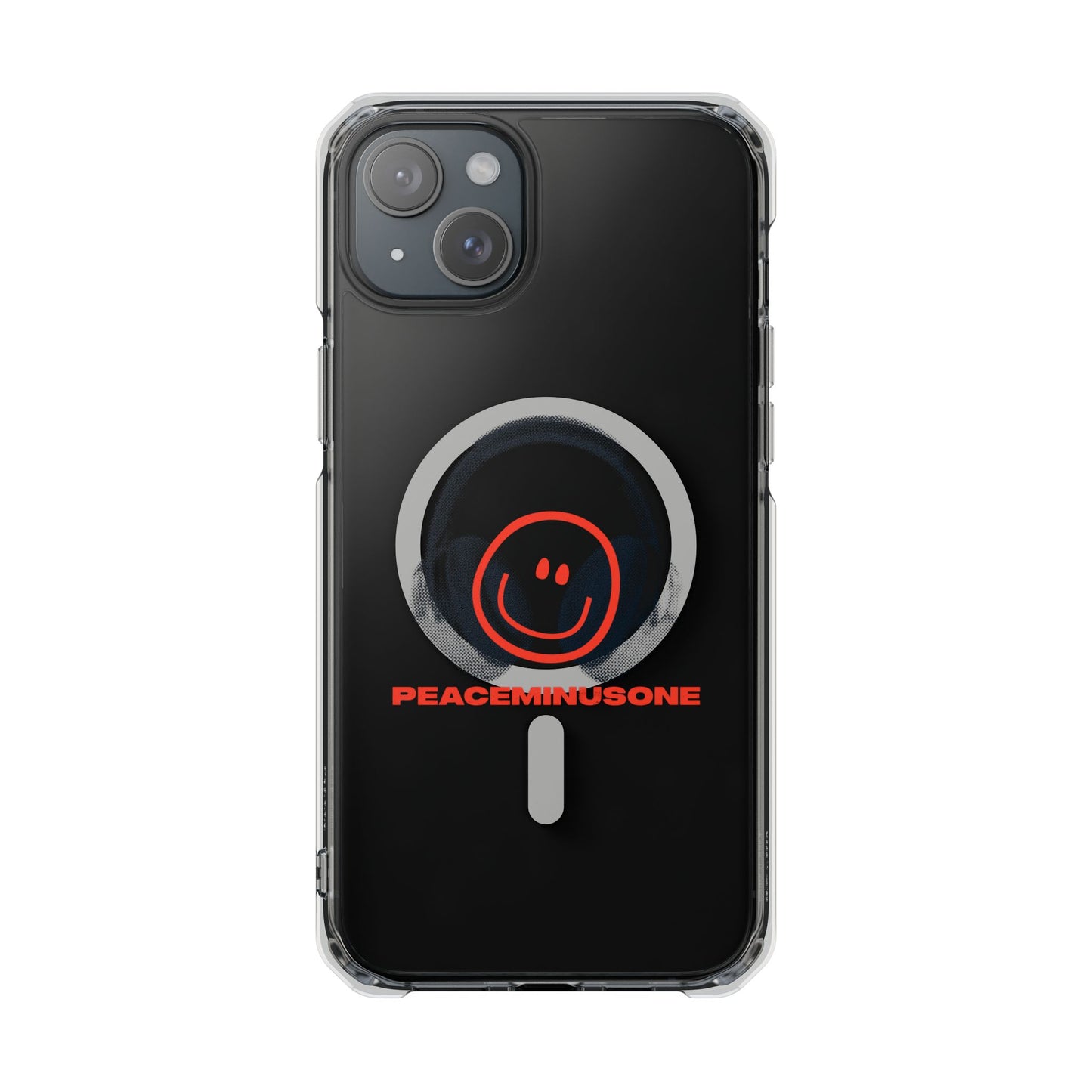 Smiley Beats Graphic Magnetic Clear Impact Case