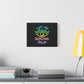 Vibrant Eye and Text Canvas