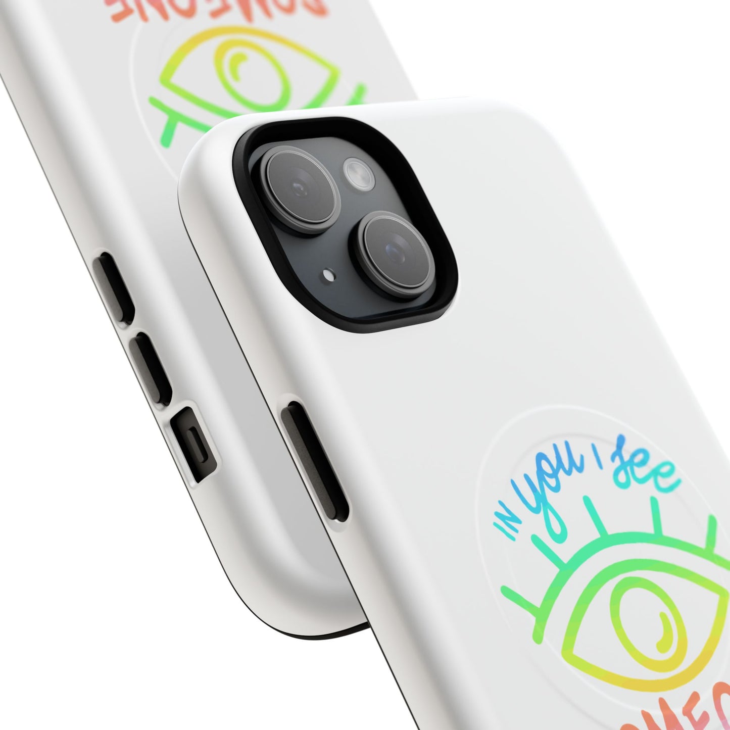 Vibrant Eye and Text Tough Magnetic Case
