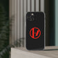 Crimson Orbit Clear Case