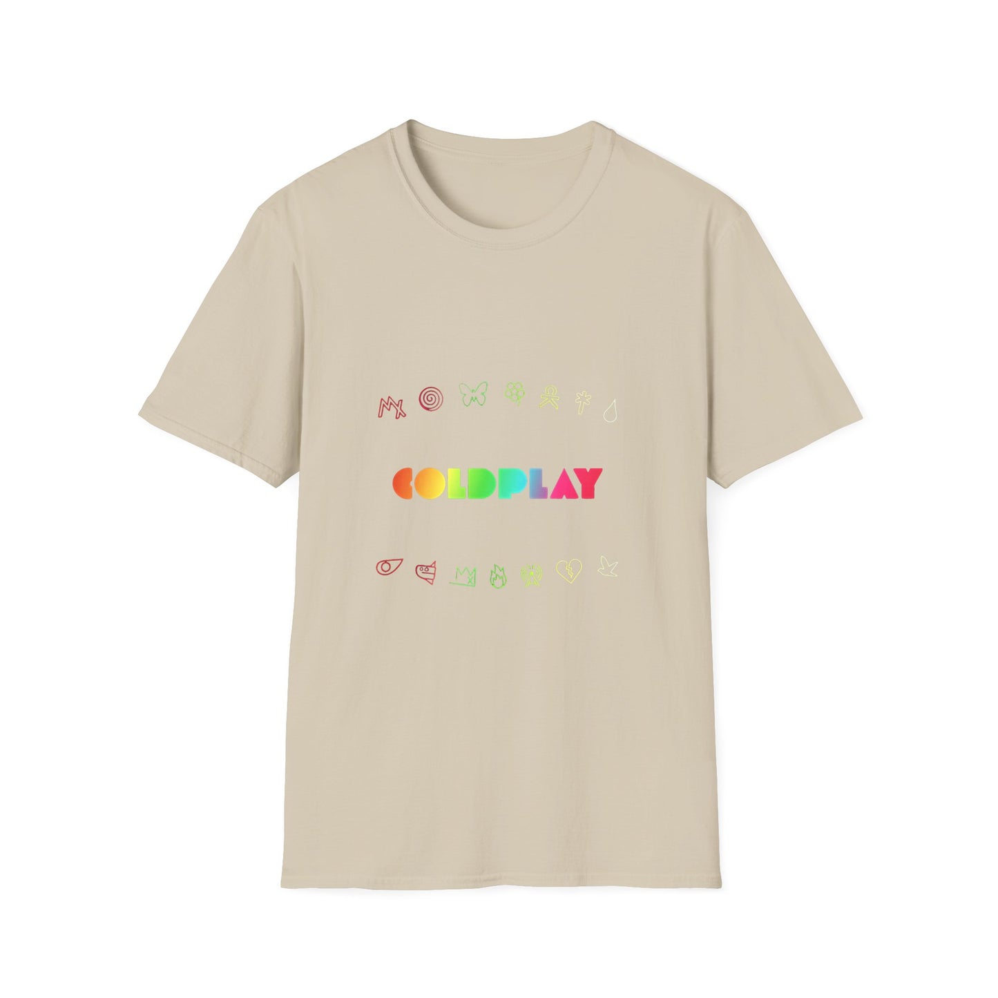 Unisex Softstyle T-Shirt Inspired by Coldplay’s Signage
