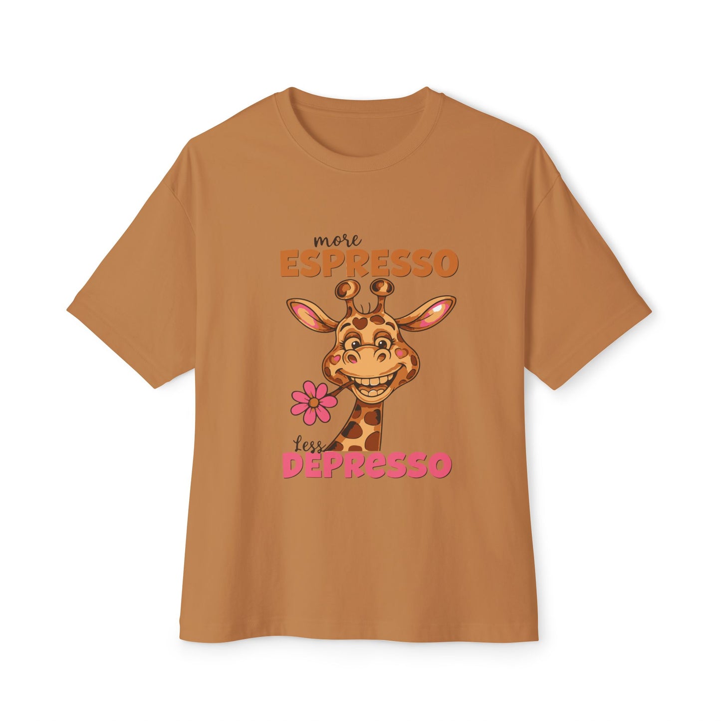 Oversized boxy Tee – Snazzy Espresso Edition