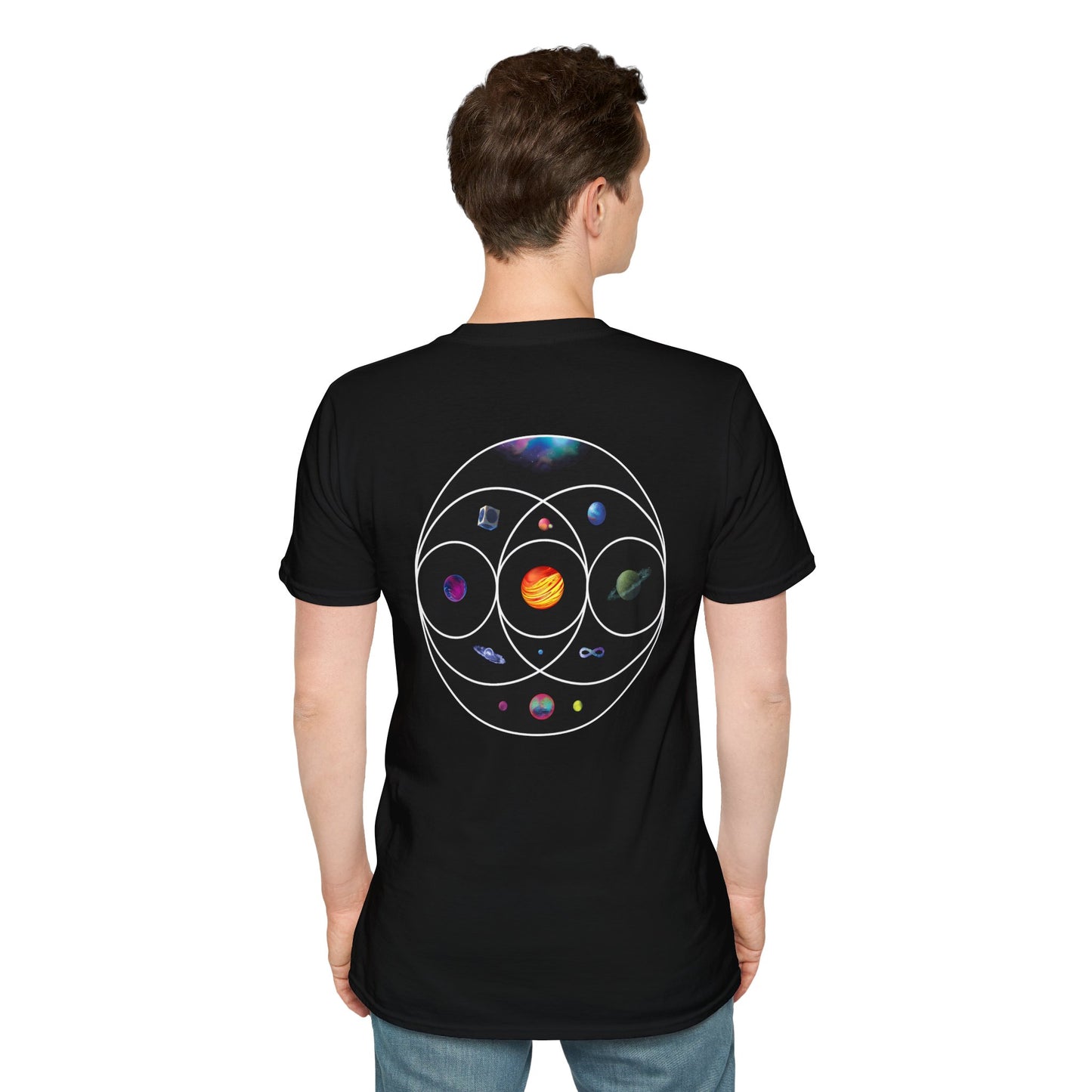 Unisex Softstyle T-Shirt Inspired by Coldplay’s Illustration Concept_B