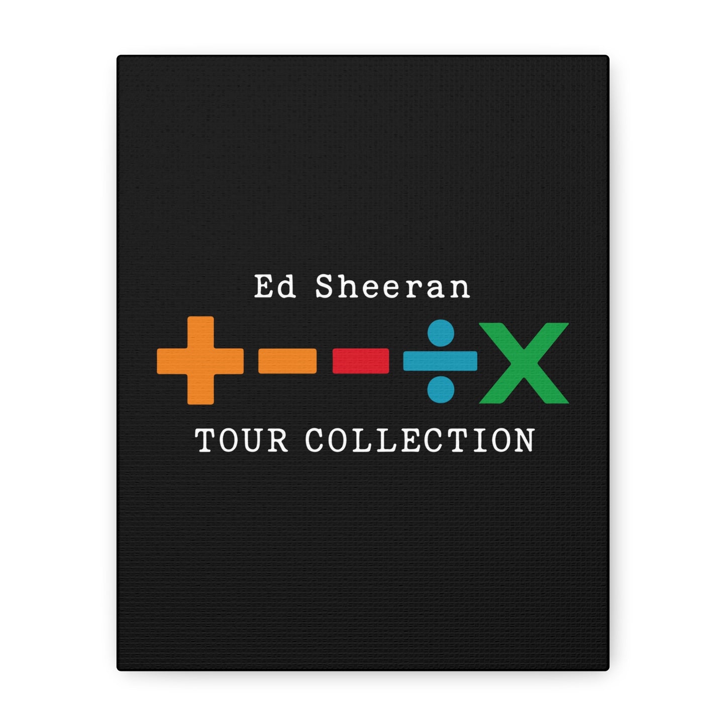 Matte Stretched Canvas, 1.25" Depth – Ed Sheeran Black Edition
