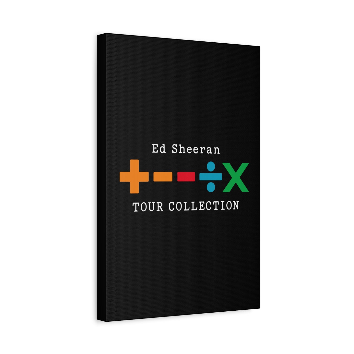 Matte Stretched Canvas, 1.25" Depth – Ed Sheeran Black Edition