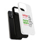 White Paw Print Tough Magnetic case