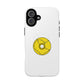 Minimalist Black Disc Outline Tough Magnetic Case