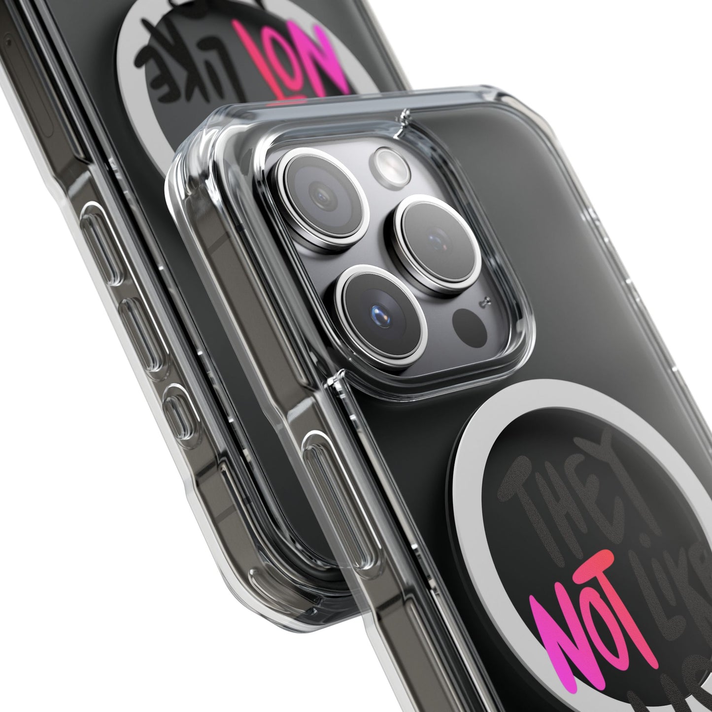 Bold “NOT” Statement Magnetic Clear Impact case