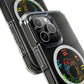 Minimalist Divide Symbol with Brush Magnetic Clear Impact Case