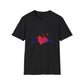 Heart on Fire Bold Script Unisex Softstyle Tee