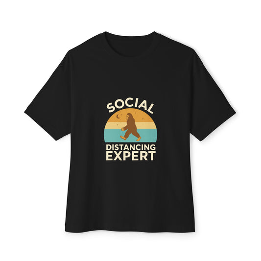 Oversized boxy Tee – Snazzy Social Distance Edition