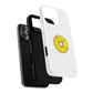 Minimalist Black Disc Outline Tough Magnetic Case