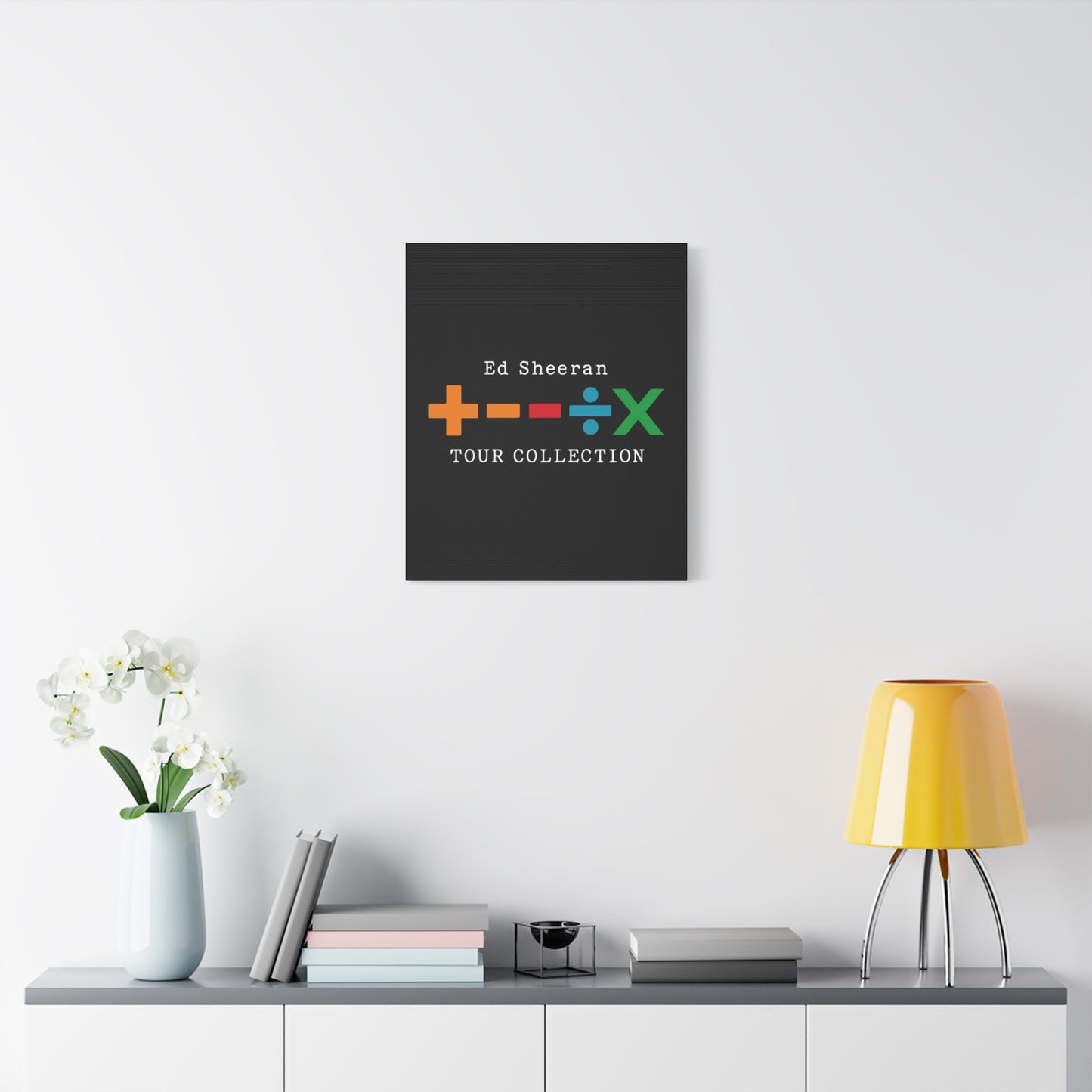 Matte Stretched Canvas, 1.25" Depth – Ed Sheeran Black Edition